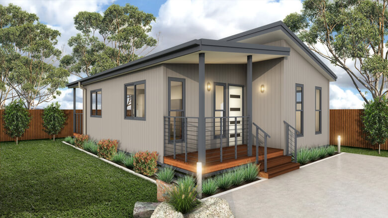 Rendered image of The Bribie 2 Bedroom Portable Home