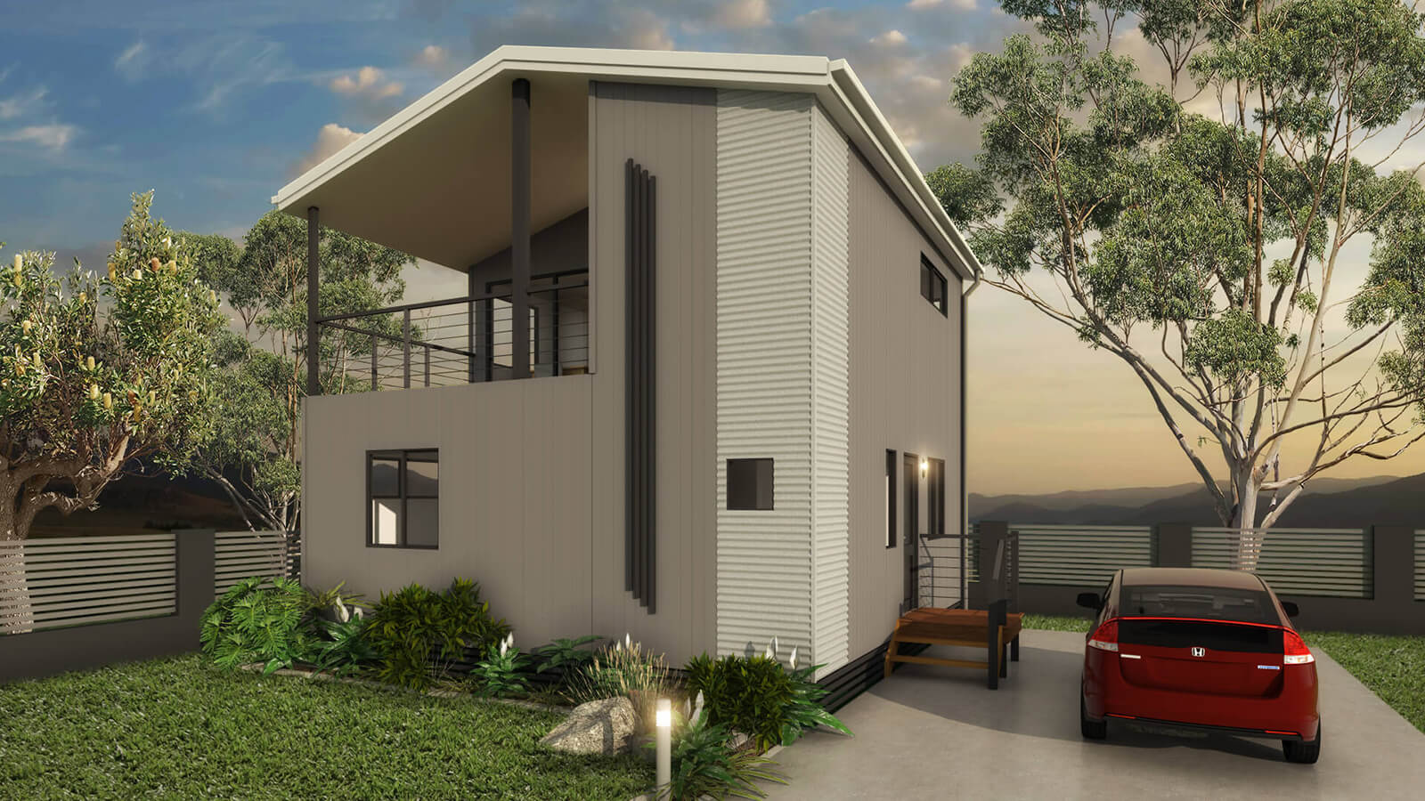 Rendered image of a Park Cabin and Relocatable Home