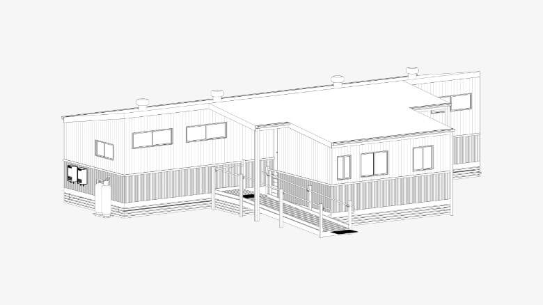 Photo of a Portable Modular Amenities Building