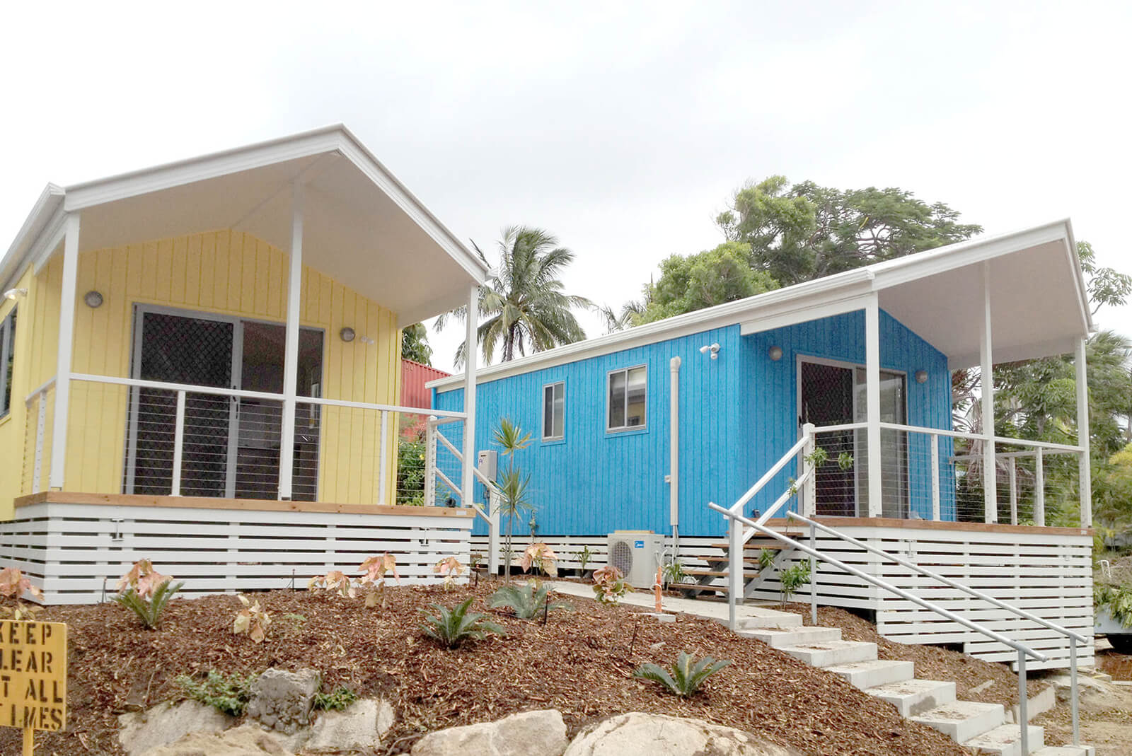 A resort park cabin at location in Queensland and New South Wales