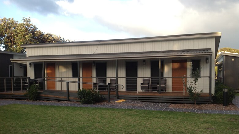 Studio Lodging which enables multiple people to stay in the one modular unit